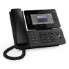 Telefone IP Snom D815WB preto — ecrã IPS de 5 polegadas, Gigabit Ethernet, Wi‑Fi 802.11n/ac, PoE, Bluetooth