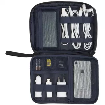 Bolsa de ombro Rivacase 5632 poliéster preta homem