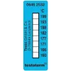 Testo tiras de medição de temperatura 50 x 18 mm, +161…+204 °C, 10 unidades (0646 2532)