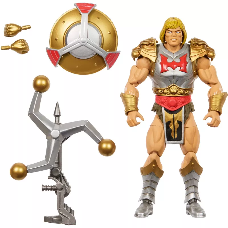 Masters of the Universe Masterverse novo Eternia Flying Fists He-Man, figura de ação
