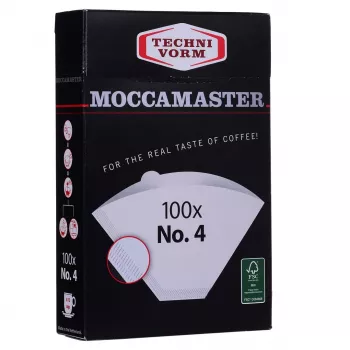 Filtro de café MOCCAMASTER 85022 — filtro de papel, branco, pack de 100