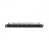 Patch panel LANBERG PPU5-1048-B 1U, 48 portas Cat5e, preto, 445×102×44,5 mm