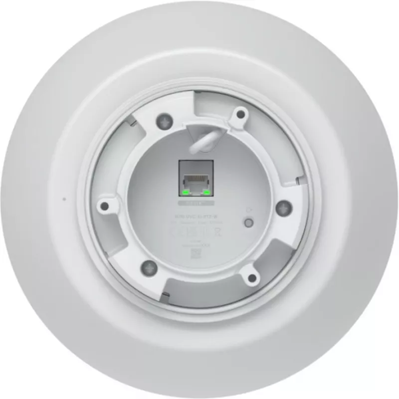 Câmara de vigilância IP UBIQUITI UVC-AI-PTZ-W — AI PTZ industrial esférica 3864×2160, zoom ótico 22×, rotação 360°, com fios, parede/poste/secretária, branco