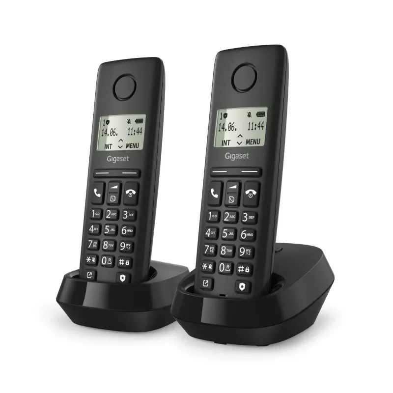Gigaset Pure 100 Duo — telefone sem fios, par de telefones DECT com estação base