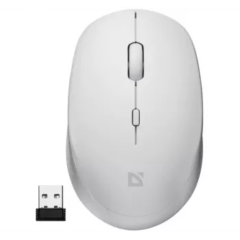 Rato sem fios com clique silencioso AURIS MB-027 800/1200/1600 DPI branco