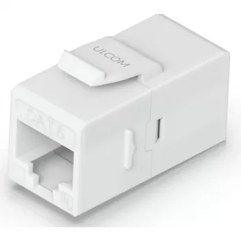 UBIQUITI CAT6 KEYSTONE COUPLER, PACK DE 12. ACOPLADOR KEYSTONE CAT6 PASSANTE PARA LIGAR SEM PROBLEMAS CABOS ETHERNET PRÉ-TERMINADOS
