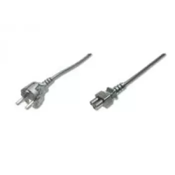 Cabo de alimentação Assmann, Schuko - C5, ficha/conector fêmea, 1,8m, H05VV-F3G 0,75 mm², preto (AK-440103-018-S)
