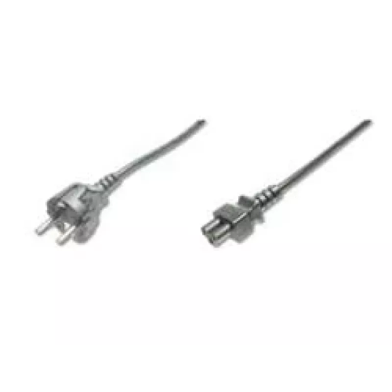 Cabo de alimentação Assmann, Schuko - C5, ficha/conector fêmea, 1,8m, H05VV-F3G 0,75 mm², preto (AK-440103-018-S)