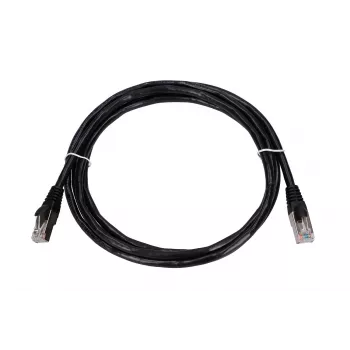 Cabo de rede Extralink LAN cabo de patch Cat.5e RJ-45 2 m preto