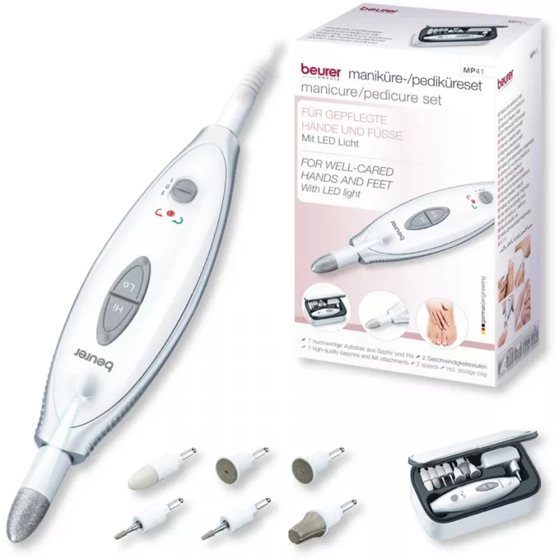 Beurer MP 41 conjunto prateado, branco