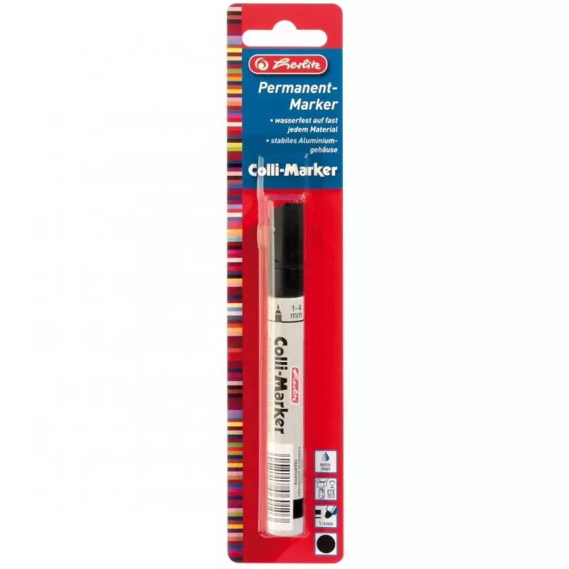 Marcador permanente Herlitz 8665408 preto 1 unid.