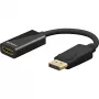 Cabo adaptador Goobay DisplayPort para HDMI 8K/60Hz - -macho> -fêmea (75270)