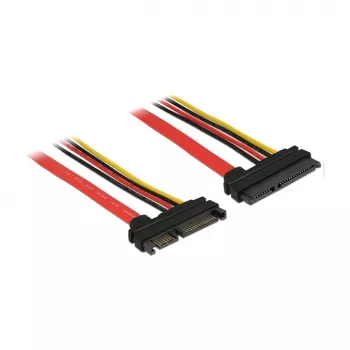 Cabo SATA DeLOCK 83803 0,3m SATA 22 pinos preto vermelho amarelo