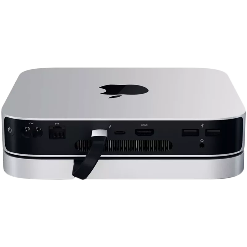 Satechi suporte e hub em alumínio USB Type-C para Apple Mac mini (prateado)