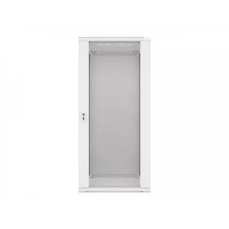 Armário de instalação de parede Lanberg 19'' 27U 600x600 mm cinzento (porta de vidro)
