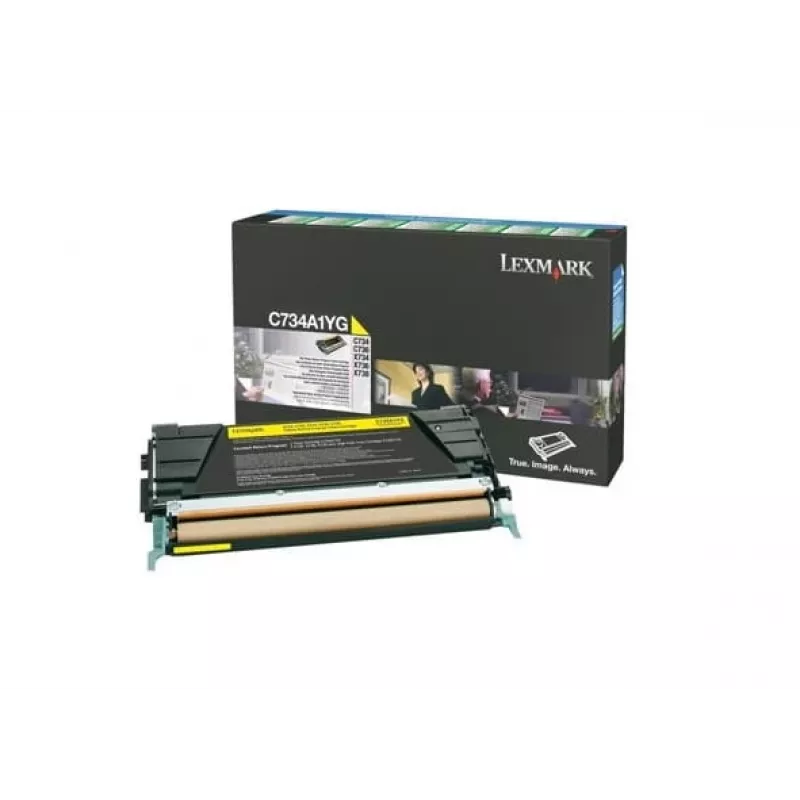 Lexmark - tinteiro - 1 x amarelo - 6000 páginas - LRP / LCCP (C734A1YG)