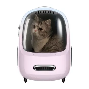 Transportadora inteligente para gatos PetKit rosa