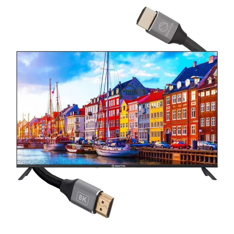 Cabo HDMI MANTA HDMI-1.5MC 1,5 m, suporta até 8K