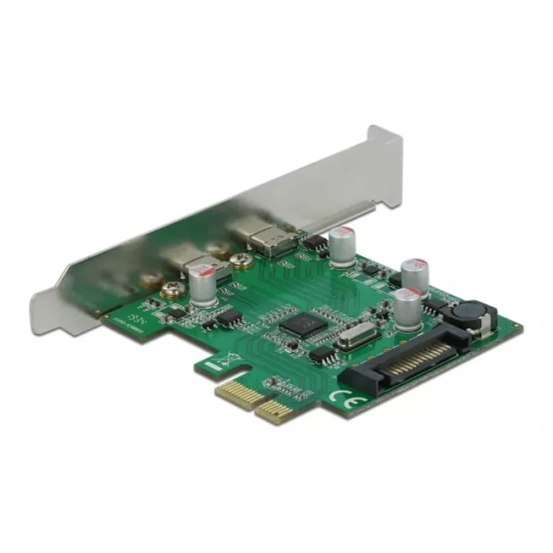 Placa DeLOCK PCI Express x1 para 2 x conector fêmea USB Type-C™