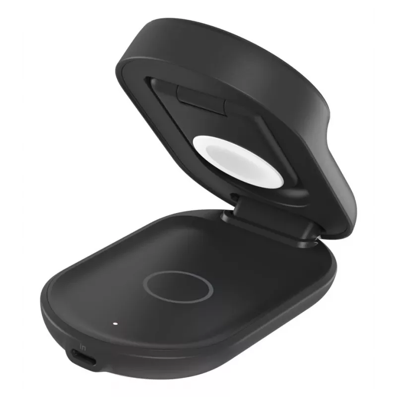 Carregador de interior Belkin UltraCharge 25W Qi2 3em1 carregador magnético UE preto redondo
