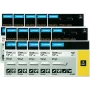 Fita de etiquetas Dymo S0718600 — 10 × fita adesiva branca com texto preto, compatível com impressoras de etiquetas Dymo