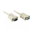 Cabo de ligação Wentronic Goobay D-SUB, cinzento, 2 m – ficha D-SUB/RS-232 (9 pinos) > conector fêmea D-SUB/RS-232 (9 pinos) (50224)