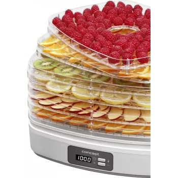 Desidratador de alimentos Concept Solution SO2080, 260 W, branco, diâmetro do tabuleiro 25 cm