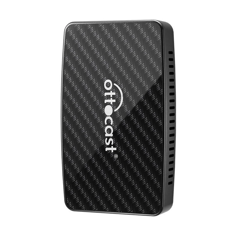 Adaptador CarPlay/Android Ottocast CA400-S – 4-em-1: CarPlay e Android Auto sem fios, Apple CarPlay e Android Auto com fios, preto