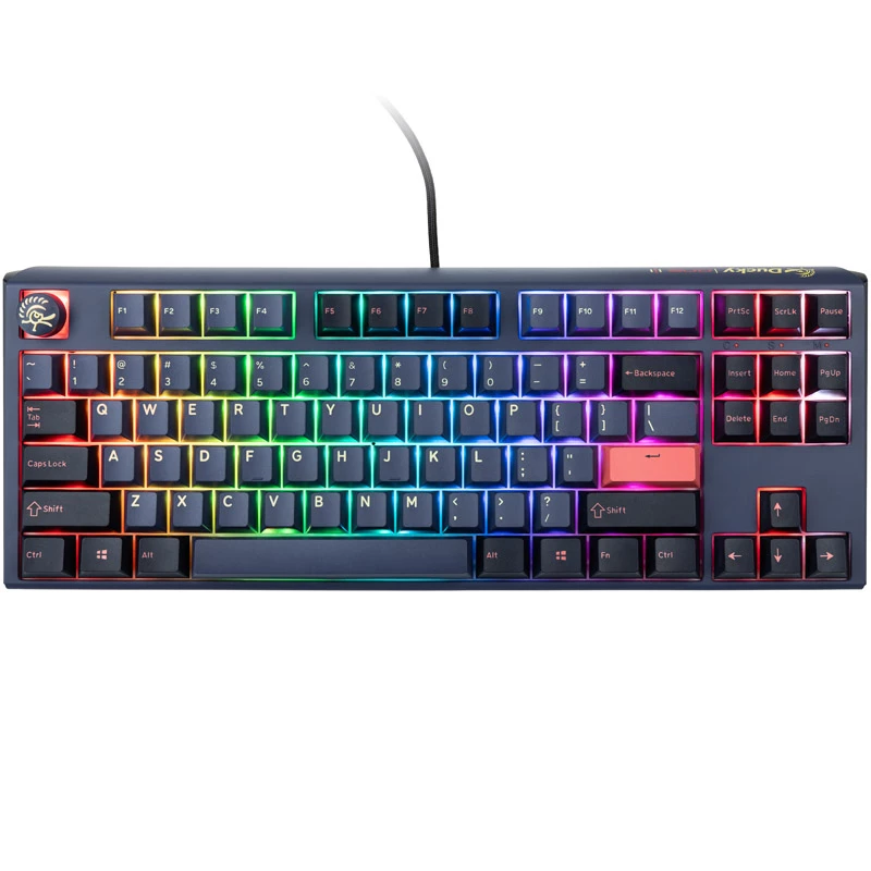Teclado Ducky One 3 TKL Gaming USB US inglês azul