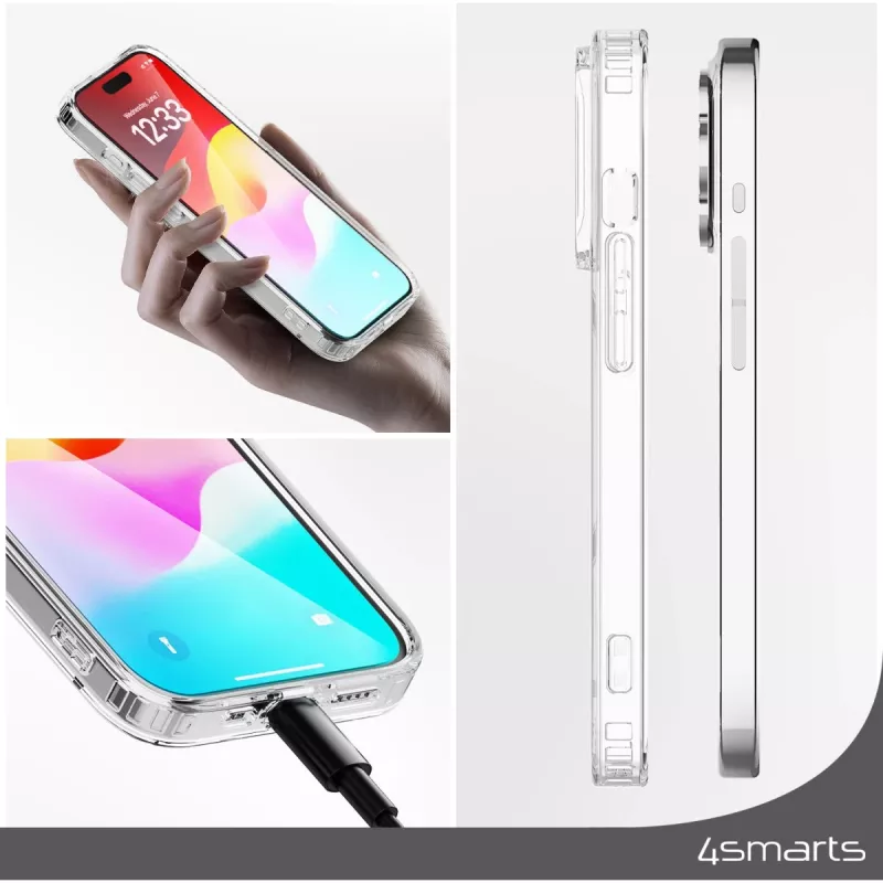 Capa 4smarts 540603 para iPhone 15 transparente 15,5 cm