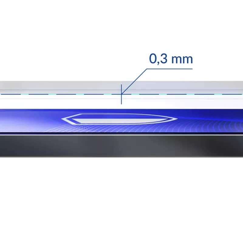 3MK FlexibleGlass vidro híbrido protetor de ecrã para Samsung Galaxy S23 (S911), 6,1 polegadas, 7H