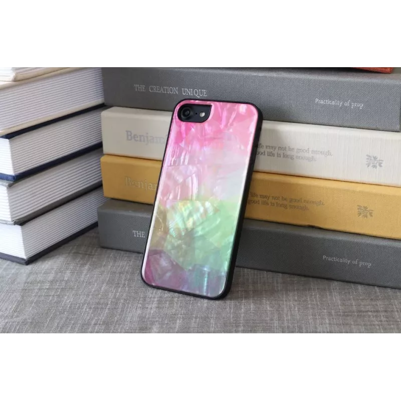 Capa de proteção iKins para Apple iPhone 8/7 com design flores aquáticas, preto