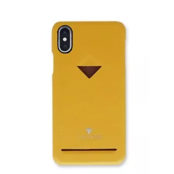Capa traseira VixFox para iPhone 7/8 Plus, amarelo-mostarda, capa protetora rígida