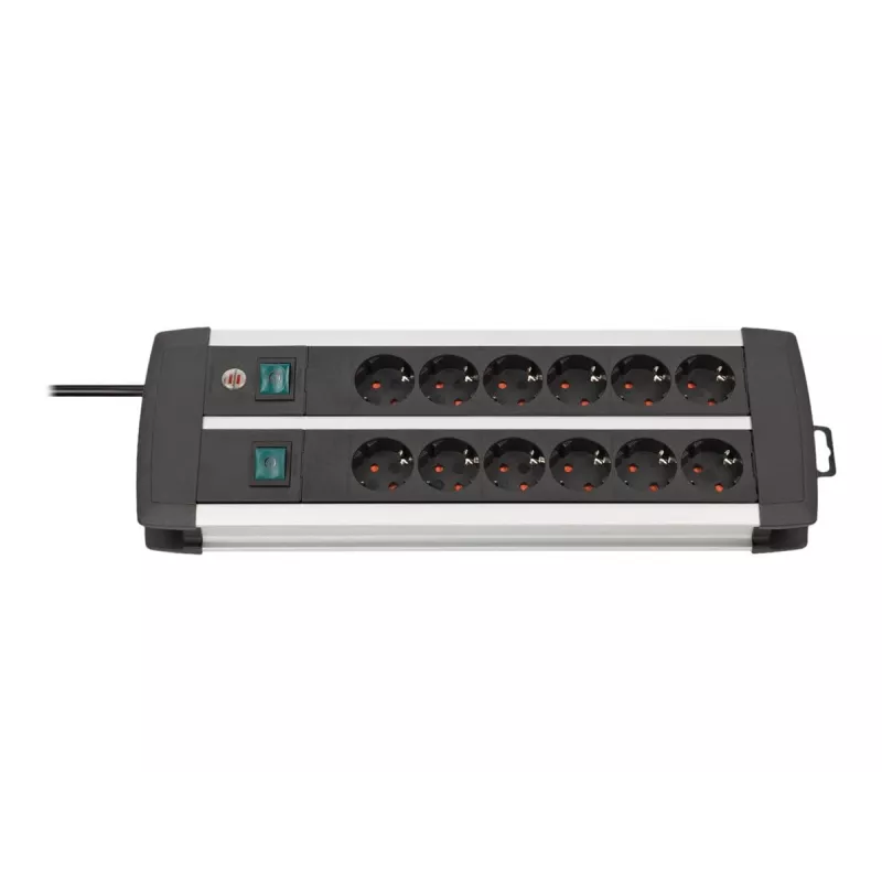 Extensão de energia Brennenstuhl 1391000912 3 m 12 tomadas AC interior preto branco