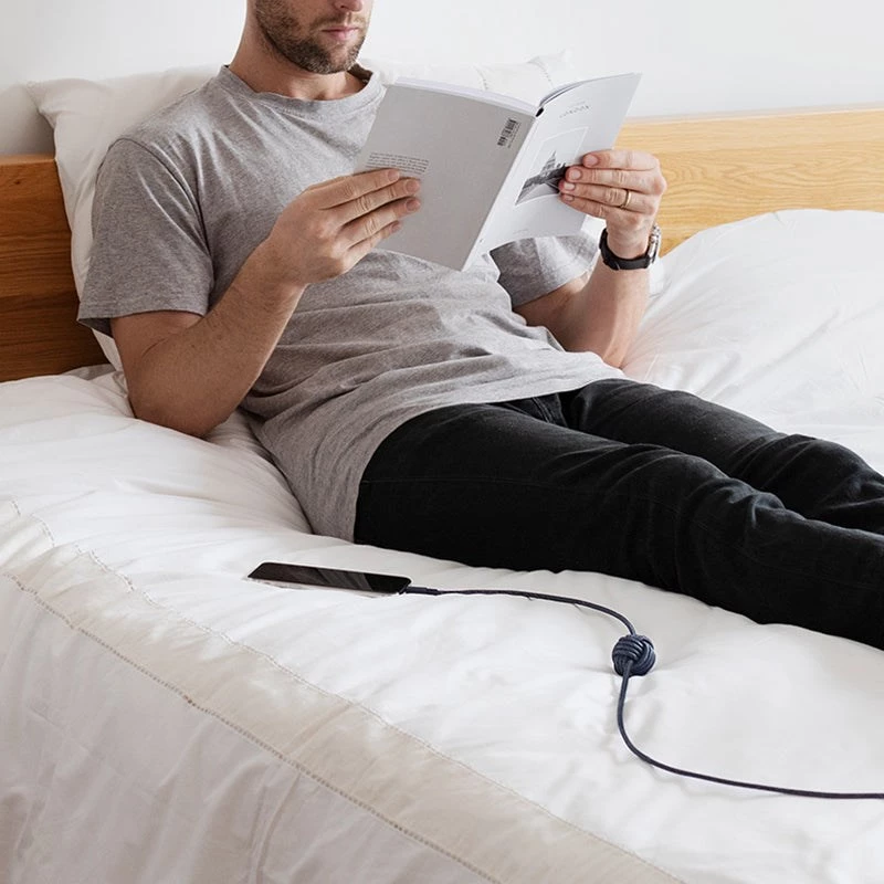 Cabo USB-C para Lightning Native Union Night cabo 3 m – preto/cinzento, 3 m de comprimento
