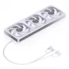 Kit de ventoinhas para radiador 360mm ARGB PWM Jonsbo ZB-360 branco — 3 ventoinhas 120mm PWM ARGB para radiadores de refrigeração líquida
