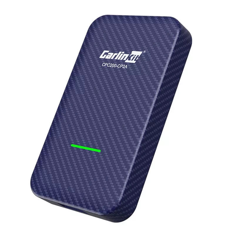 Carlinkit 4.0 CPC200-CP2A adaptador sem fios para Apple CarPlay e Android Auto, Wi-Fi 5150-5250/5725-5850 MHz, Bluetooth 5.2, USB-C, azul