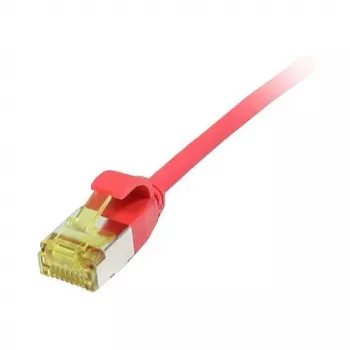 Cabo de rede RJ45, CAT6A 500 MHz, 0,15 m, vermelho, U/FTP, Slimline redondo d=3,8 mm, TPE/LSZH (Superflex), AWG32, com cabo bruto Cat.7, Synergy 21 (S217340V3)