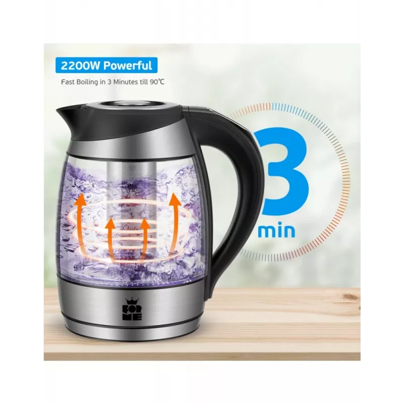 Chaleira elétrica Forme FKG-448 1,7 l 2200 W preto