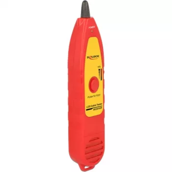 Testador de cabos de rede DeLOCK 86109 vermelho amarelo