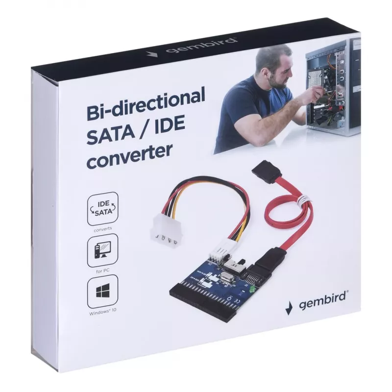Conversor SATA/IDE bidirecional Gembird placas de interface/adaptador interno