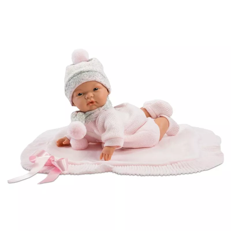 Boneca chorona Llorens 38938 Made of Roses, 38 cm boneca bebé realista