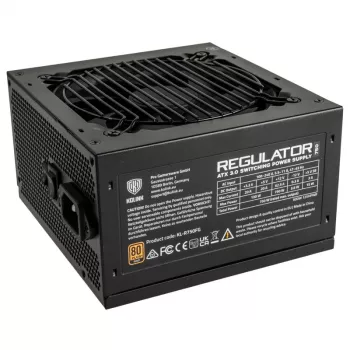 Fonte de alimentação Kolink Regulator 80 PLUS Gold, ATX 3.0, PCIe 5.0, modular - 750 Watt