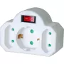 Brennenstuhl Ficha adaptadora para 2x Euro 1x Schuko 1508100 Ficha adaptadora Euro 2 + tomada com contacto de proteção 1 com interruptor, com interruptor on/off (1508100)