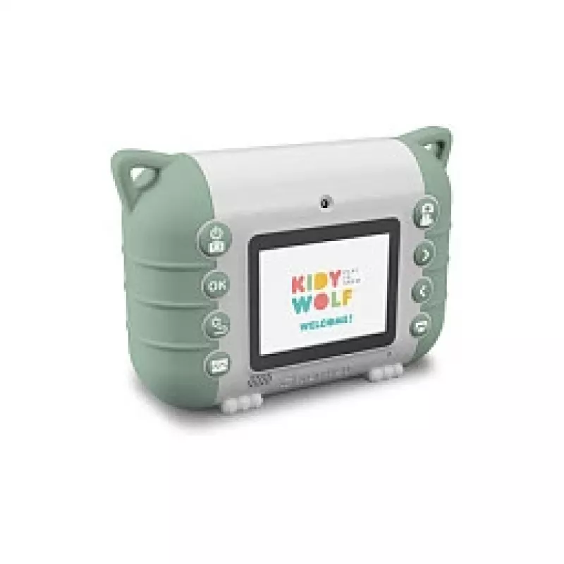 Máquina fotográfica digital para crianças KIDYWOLF Kidyprint Verde Branco