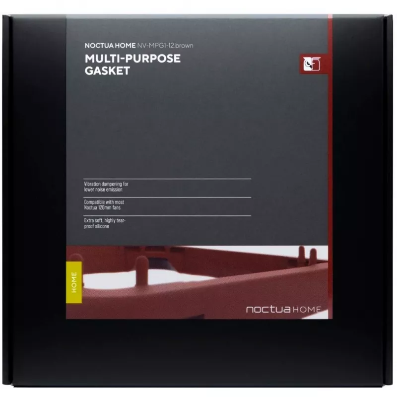 Lábio de vedação Noctua NV-MPG1-12.brown para ventoinhas de 120 mm — multiusos castanho