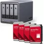 Caixa NAS UGREEN NASync DXP4800 Plus com discos internos Western Digital 16 TB (4 x 4 TB)