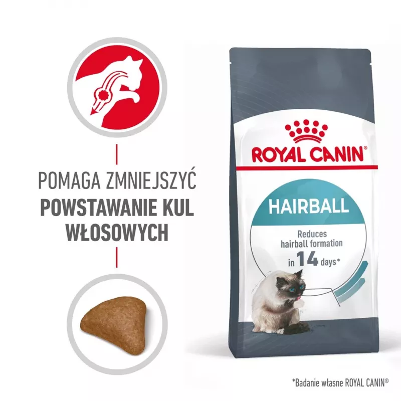 Ração seca para gatos Royal Canin Hairball Care 10 kg — fórmula para gatos adultos, milho e aves