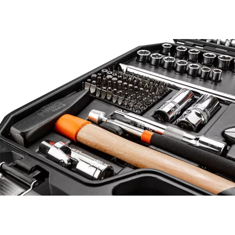 NEO tools 08-945 conjunto de chaves de caixa 1/4 1/2 polegadas versátil e durável