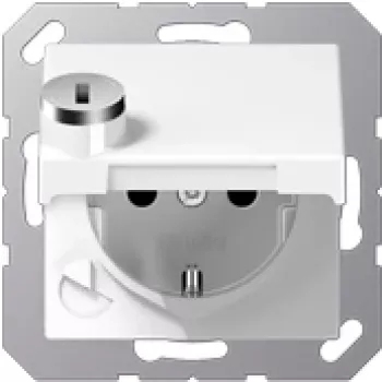 JUNG A 1520 BFKLSL WW - Type F - branco - termoplástico - IP44 - universal - 250 V